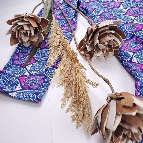 New Vineyard Vines Blue Fish Micro Nylon Dress M - Picture 7 of 12